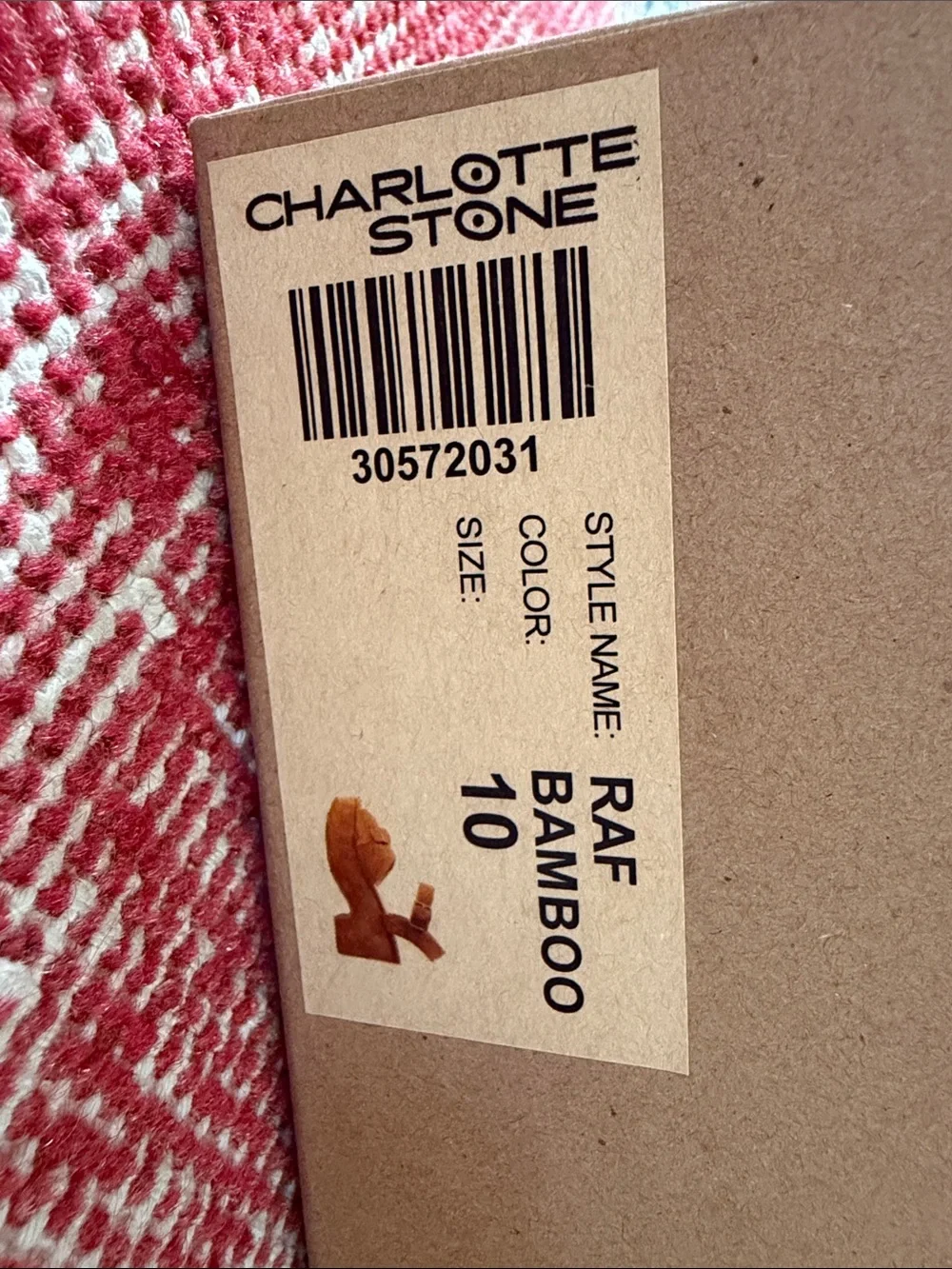 Charlotte Stone brown suede “Raf” platform heels